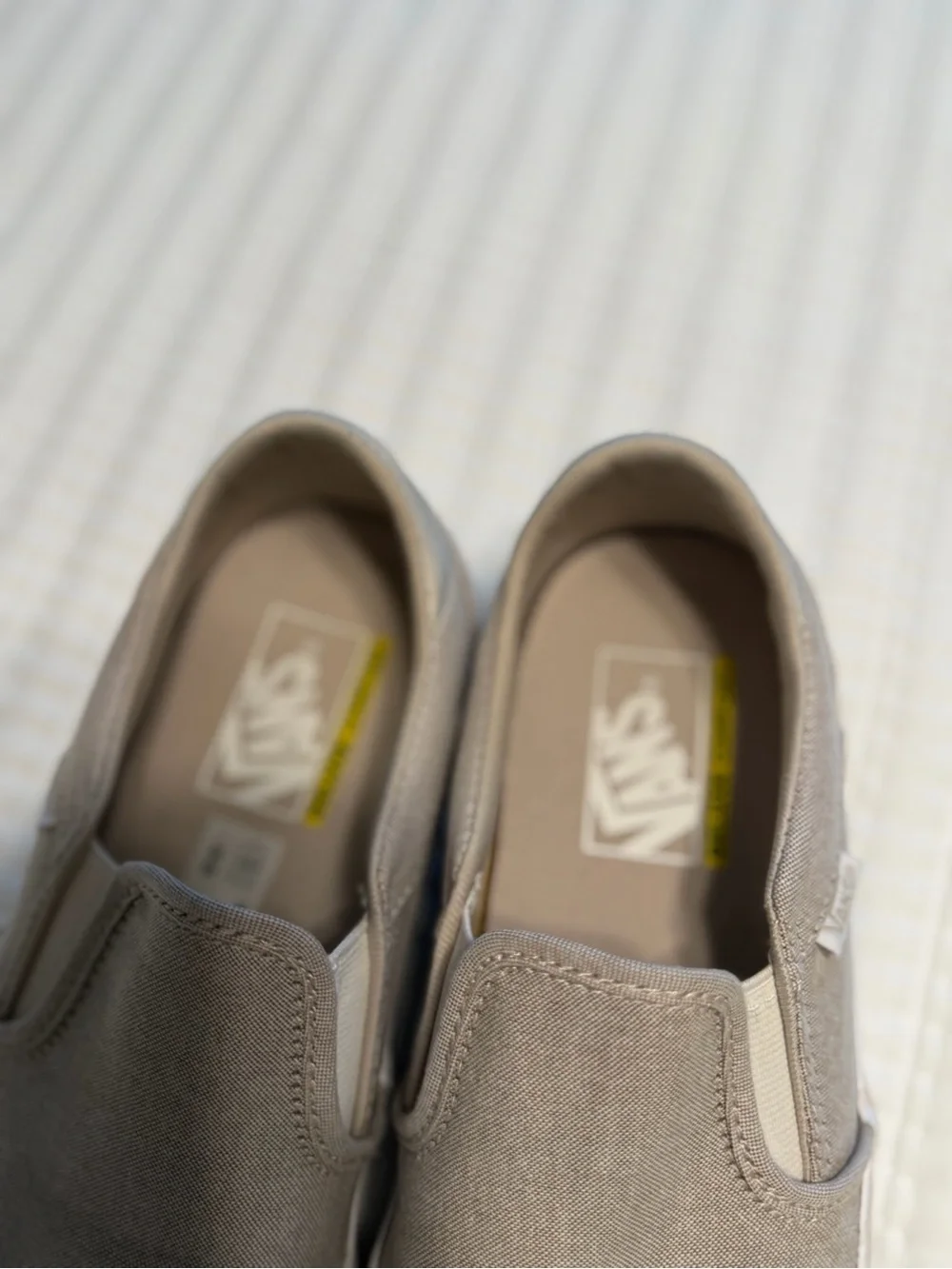 Casual Slip-On Canvas Shoes - Taupe